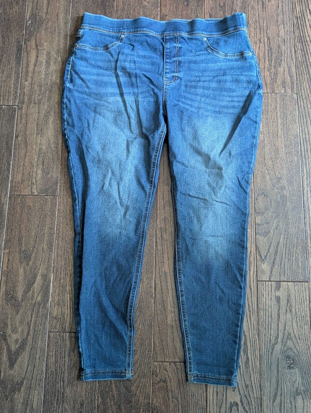 Terra & Sky Stretch Jeggings Skinny Fit Mid Wash Blue